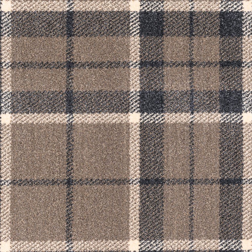 Mink Grey T33 Midas Tartan Wilton Carpet