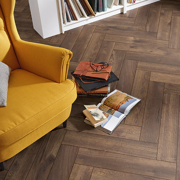 Herringbone 8mm Laminate Flooring by Kronotex